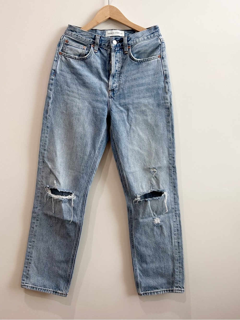 Aritzia Denim Forum The Joni High Rise Loose Jeans 29L Size 25 Blue